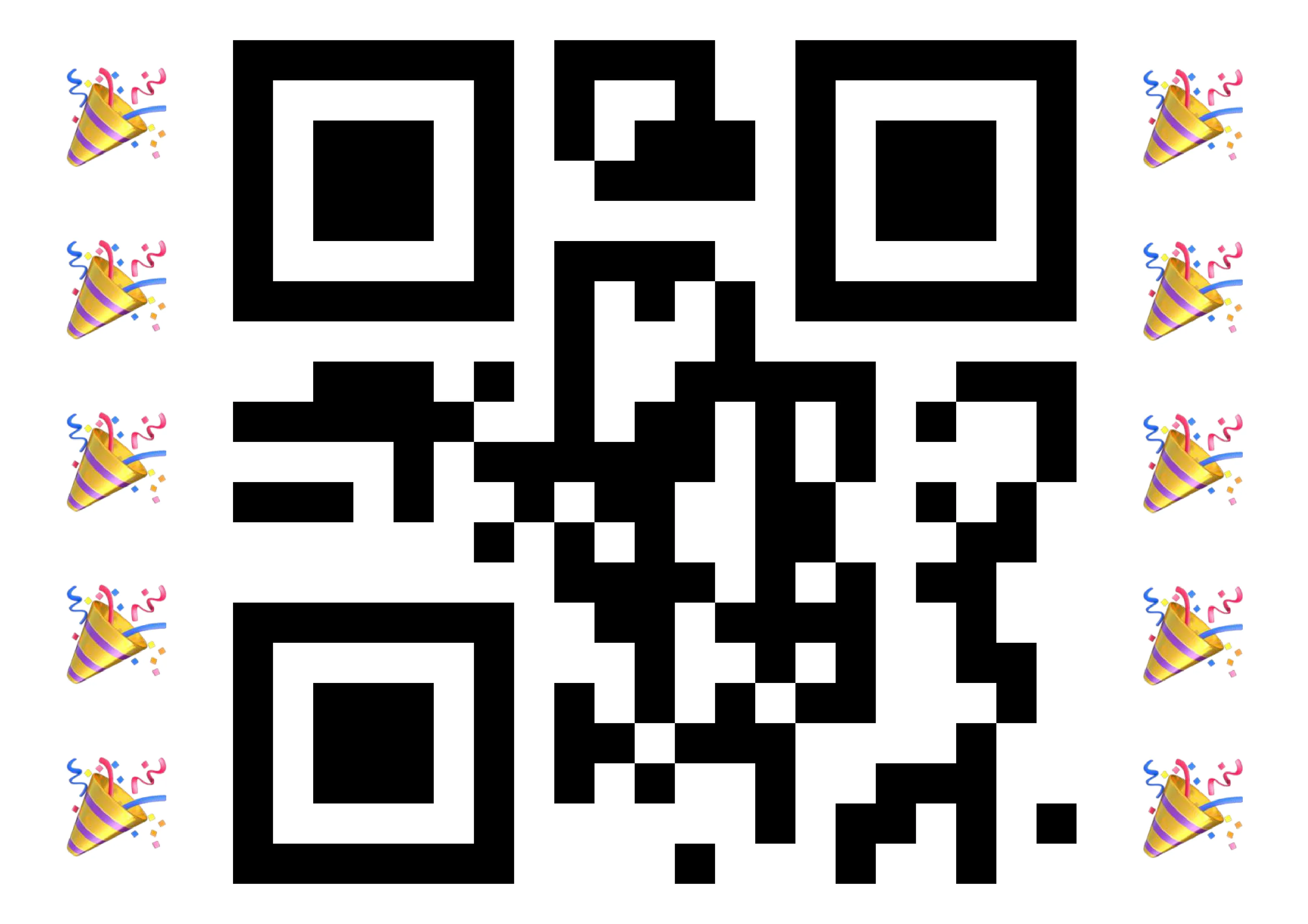 QR code encoding '20.02.2005'.